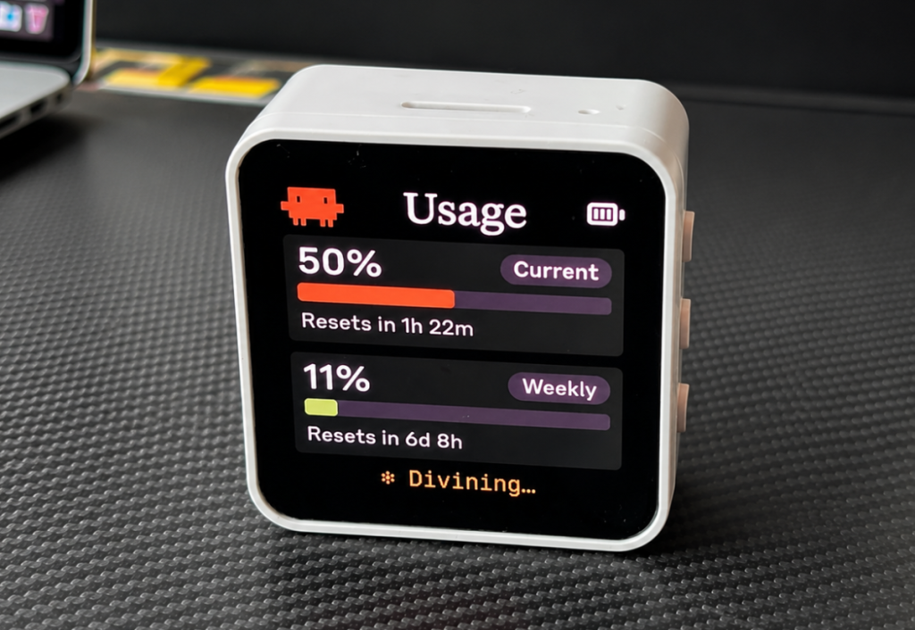 Clawdmeter turns your Claude Code usage stats into a tiny desktop dashboard Clawdmeter turns your Claude Code usage stats into a tiny desktop dashboard